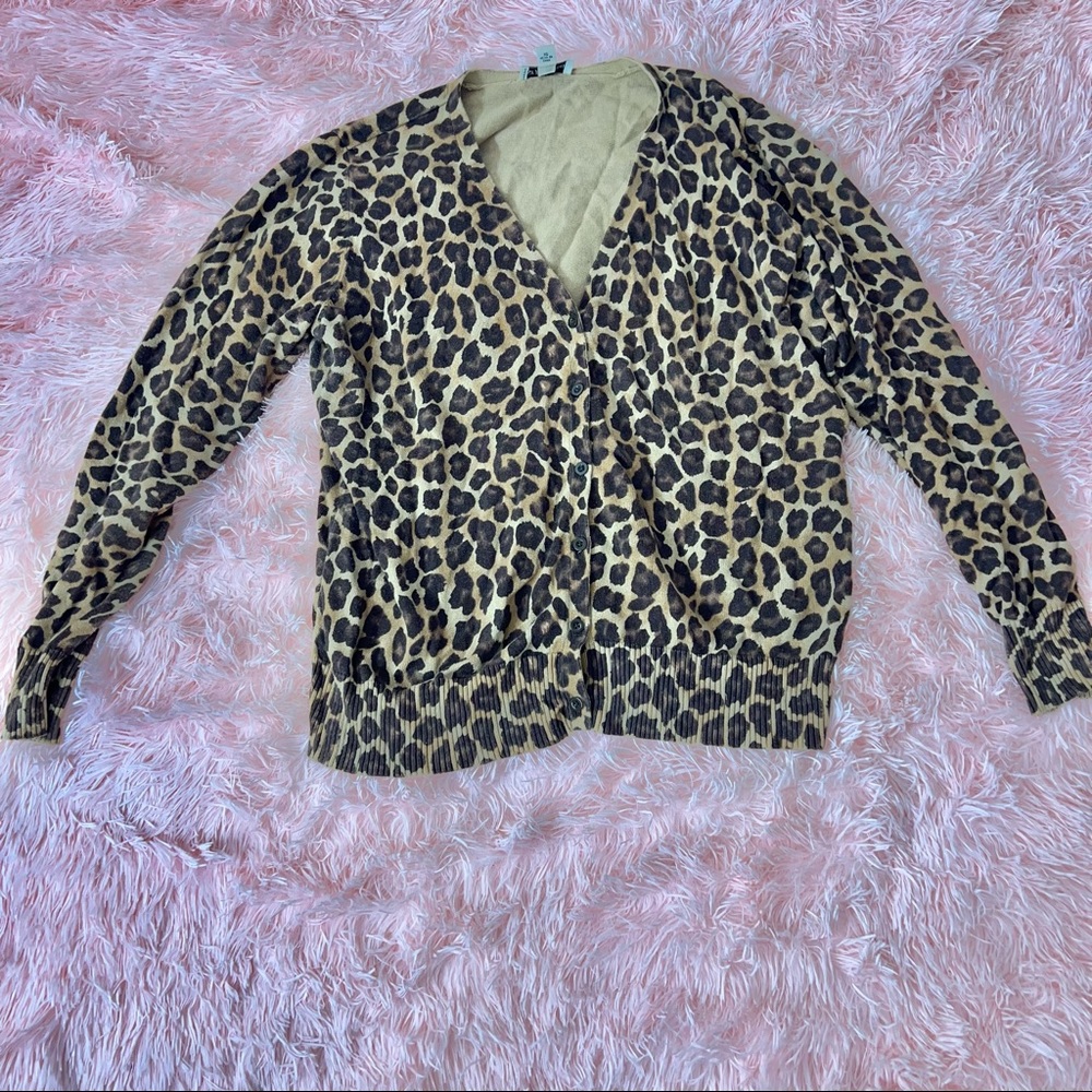 Cheetah print sweater